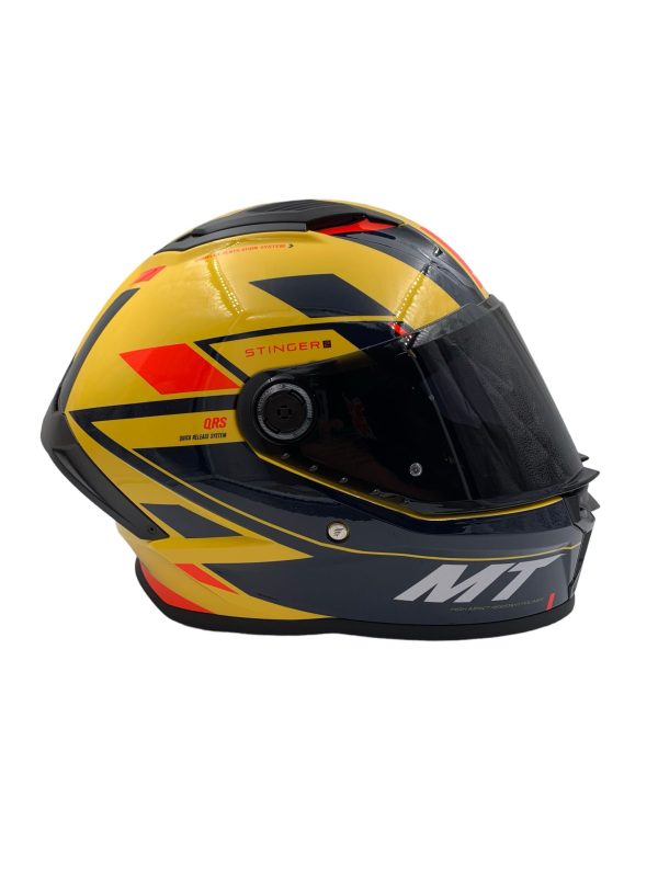 Casco Integral Mt Stinger Varios Modelos Zivze D Amarillo Brillo