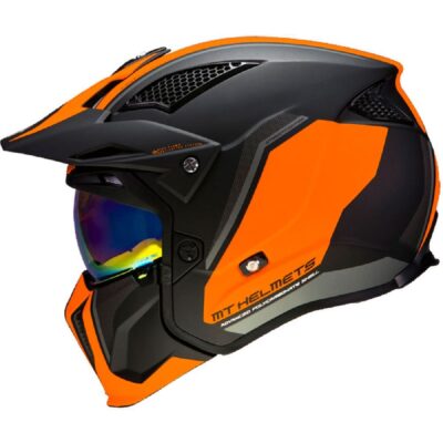 Casco Mt Street Fighter Twin Mascara Desmontable Doble Visor