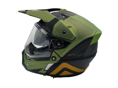 Casco Axxis Wolf Ds Hydra B6 Verde Mate Touring Con Lentes