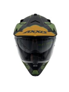 Casco Axxis Wolf Ds Hydra B6 Verde Mate Touring Con Lentes - Imagen 4