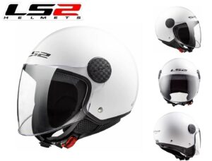 Ls2 Casco Urbano Of562 Airflow 950grs Blanco O Negro - Imagen 2