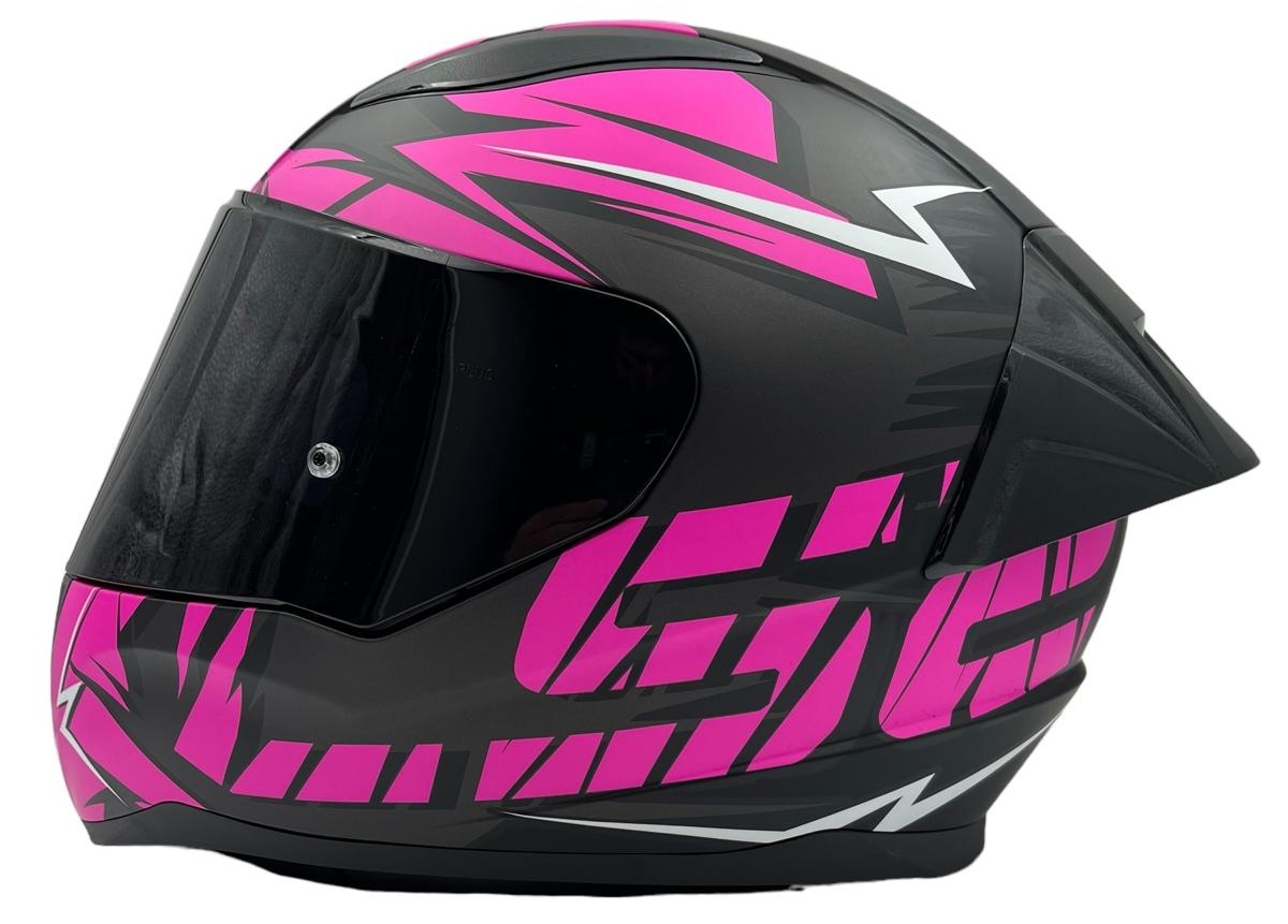 Casco Integral Ls2 Ff353 Cromo Matt Black Rosa Motoshop