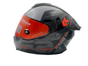 Casco Ls2 Integral Ff802 Flash Star River Gloss Grey Orange Black - Imagen 2