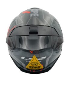 Casco Ls2 Integral Ff802 Flash Star River Gloss Grey Orange Black - Imagen 5