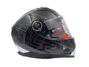 Casco Ls2 Ff811 Vector 2 Con Lentes Splitter Gloss Black White - Imagen 2