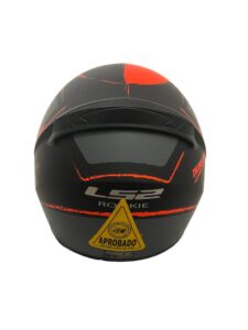 Casco Integral Ls2 Ff352 Brush Negro Mate Naranja - Imagen 4