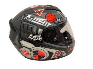 Casco Integral Ls2 Ff352 Big One Gris Hi Viz Naranja - Imagen 2