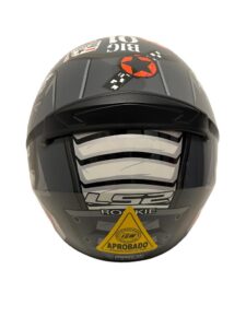 Casco Integral Ls2 Ff352 Big One Gris Hi Viz Naranja - Imagen 4