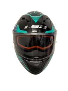 Casco Integral Con Lentes Ff320 Evo Synth Negro Verde Violeta - Imagen 2