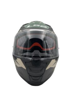 Casco Ls2 Ff811 Vector Absolute Matt Black Silver Verde - Imagen 2