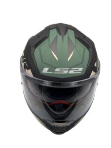 Casco Ls2 Ff811 Vector Absolute Matt Black Silver Verde - Imagen 3