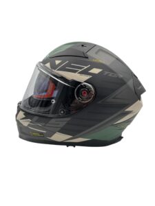 Casco Ls2 Ff811 Vector Absolute Matt Black Silver Verde - Imagen 4