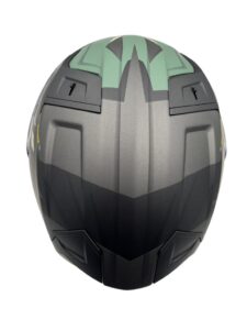 Casco Ls2 Ff811 Vector Absolute Matt Black Silver Verde - Imagen 6