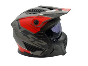 Casco Ls2 Of606 Drifter Red Mascara Desmontable Doble Visor - Imagen 5