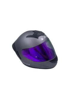 Casco Integral Ls2 Ff352 Gris Mate Spoiler Y Visera Purple - Imagen 2