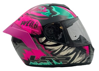 Casco Integral Ls2 Ff352 Weiler Rosa Con Spoiler