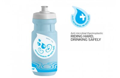 Botella 500ml Antibacterial Celeste Y Blanco Polisport