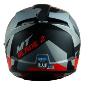 Casco Integral Con Lentes Mt Blade Fade A2 Gris Rojo Mate