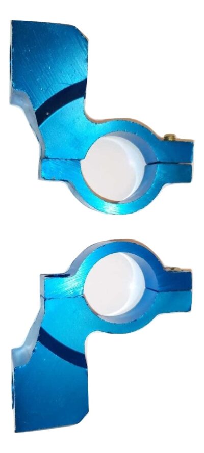 Soporte Espejo Aluminio Tuning Azul 10mm