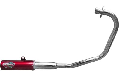 Caño Escape Gemoto Gs2 Gs3 Balanceador Racing Torbal Rojo