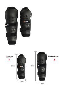 Set De Rodilleras Y Coderas Para Moto Pro Biker - Imagen 4
