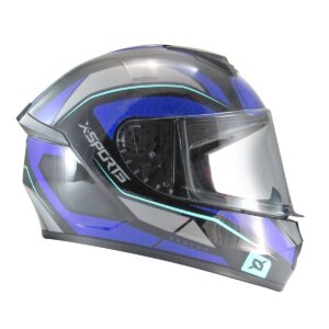 Casco Integral X Sports M63 Broker Negro Morado - Imagen 2