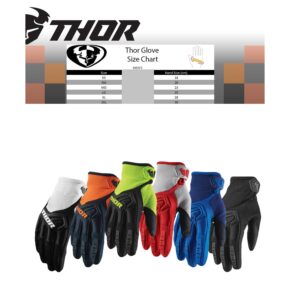 Guantes Moto Deportivos Mx Thor Rojo Y Gris - Imagen 3