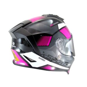 Casco Integral X Sports V151 Lexot Negro Rosa - Imagen 2