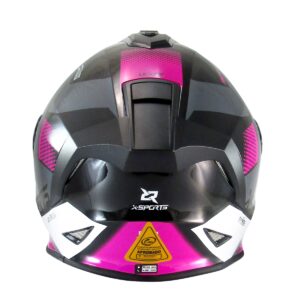 Casco Integral X Sports V151 Lexot Negro Rosa - Imagen 3
