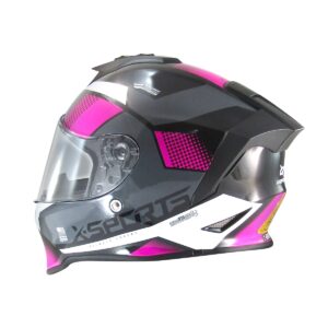Casco Integral X Sports V151 Lexot Negro Rosa - Imagen 4