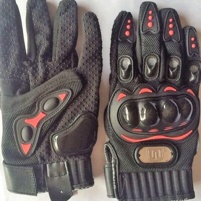 Guantes Moto Wstandard Con Proteccion Negro Rojo