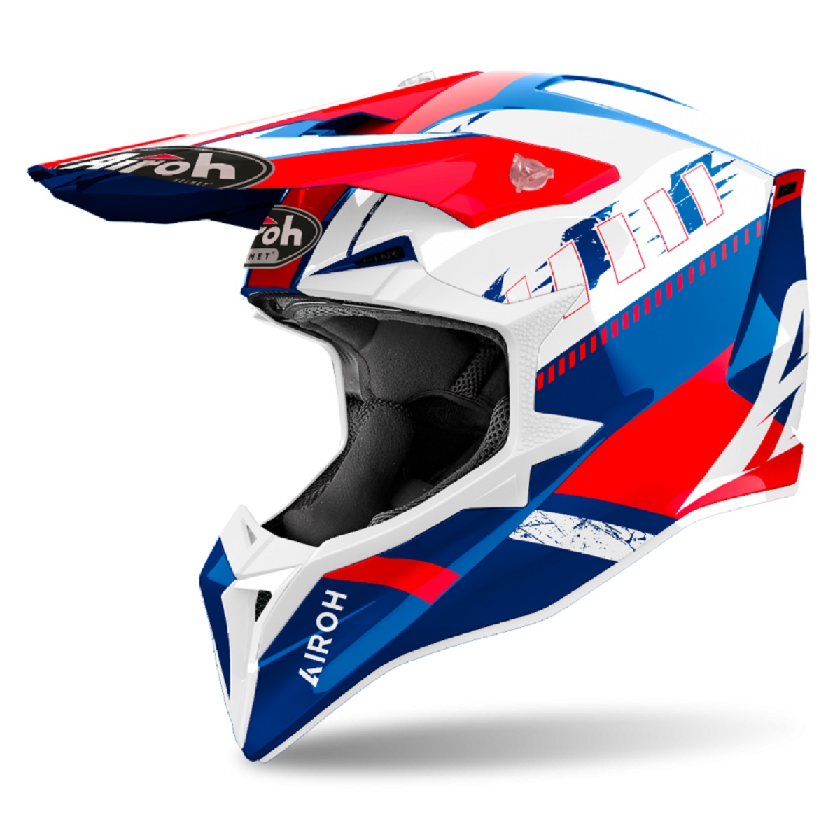 Casco Cross Enduro Airoh Wraap PIN-UP Matt, Termoplastica HRT, Per Bambini E Ragazzi - 3