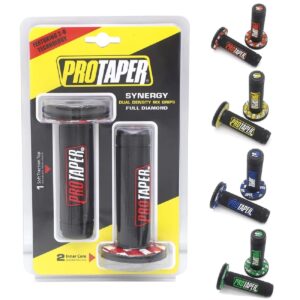 Puños Pro Taper Negro Con Letras En Colores Set X 2 - Imagen 2