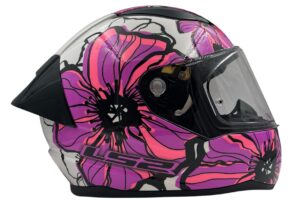 Casco Integral Ls2 Ff353 Rapid Poppies Rosa Con Spoiler Talle xl - Imagen 3