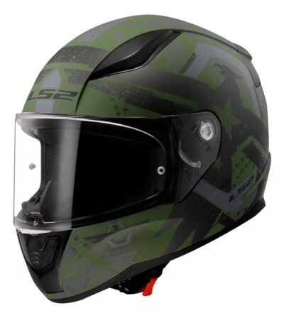 Casco Integral Ls2 Ff353 Thunder Military Con Spoiler Talle xl