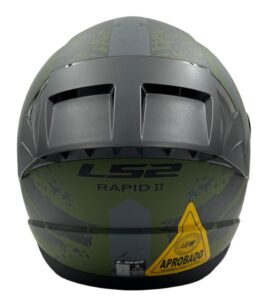 Casco Integral Ls2 Ff353 Thunder Military Con Spoiler Talle xl - Imagen 2