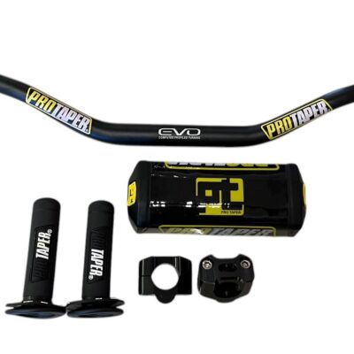 Set Manillar Aluminio Puño Protector Elevador Pro Taper
