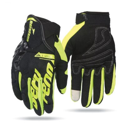 Guantes Pm Lycra Con Tactil Negro Amarillo