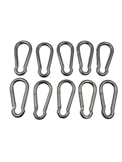 Pack 10 Mosqueton Gancho Bombero Camping Etc 10 X 100mm