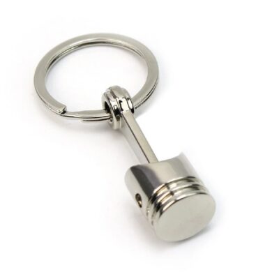 Llavero Piston Con Biela Plateado O Dorado