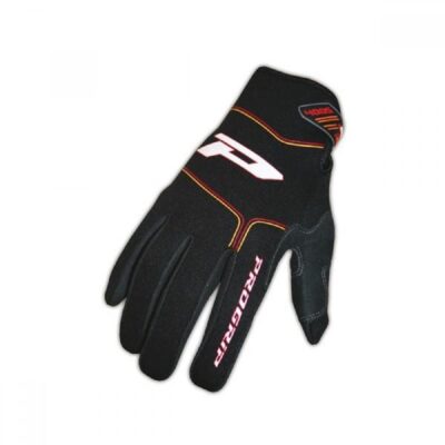 Guantes Moto Progrip Neopreno Superflex  Negro+rojo
