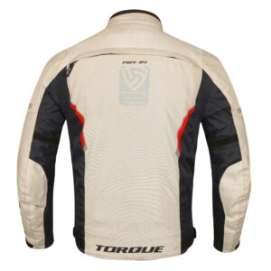 Campera Moto Corta Deportiva Con Protecciones Torque Rigga - Imagen 2