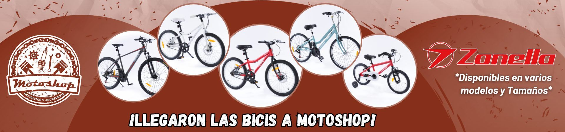 Banner Web Bicicletas Zanella motoshop uruguay
